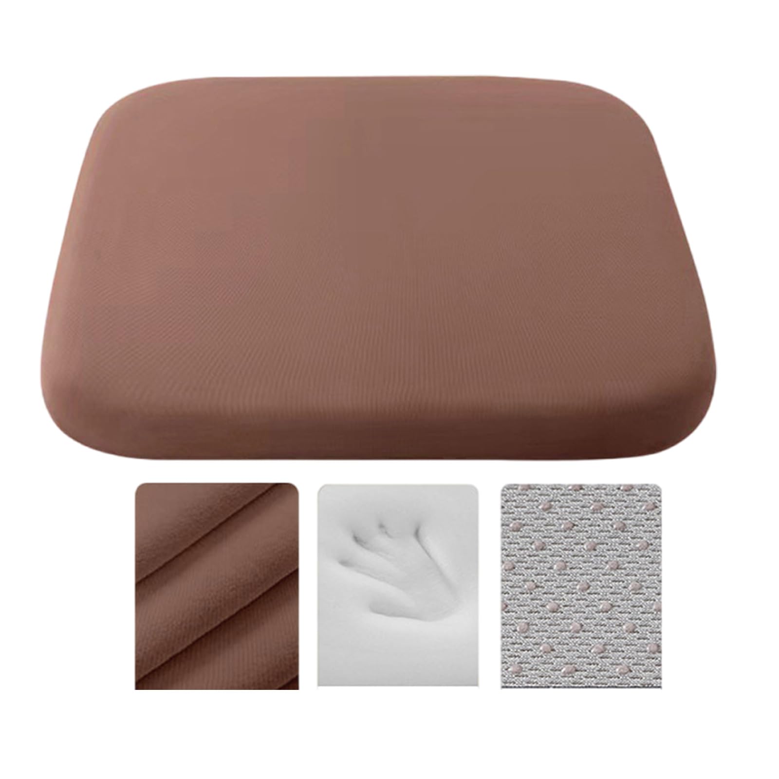 Alksubbm Memory Foam Chair Pad, NonSlip Seats Cushions for Desk Chairs and Vehicles, Eases Lower Back Fatigue Memory Foam Cushions