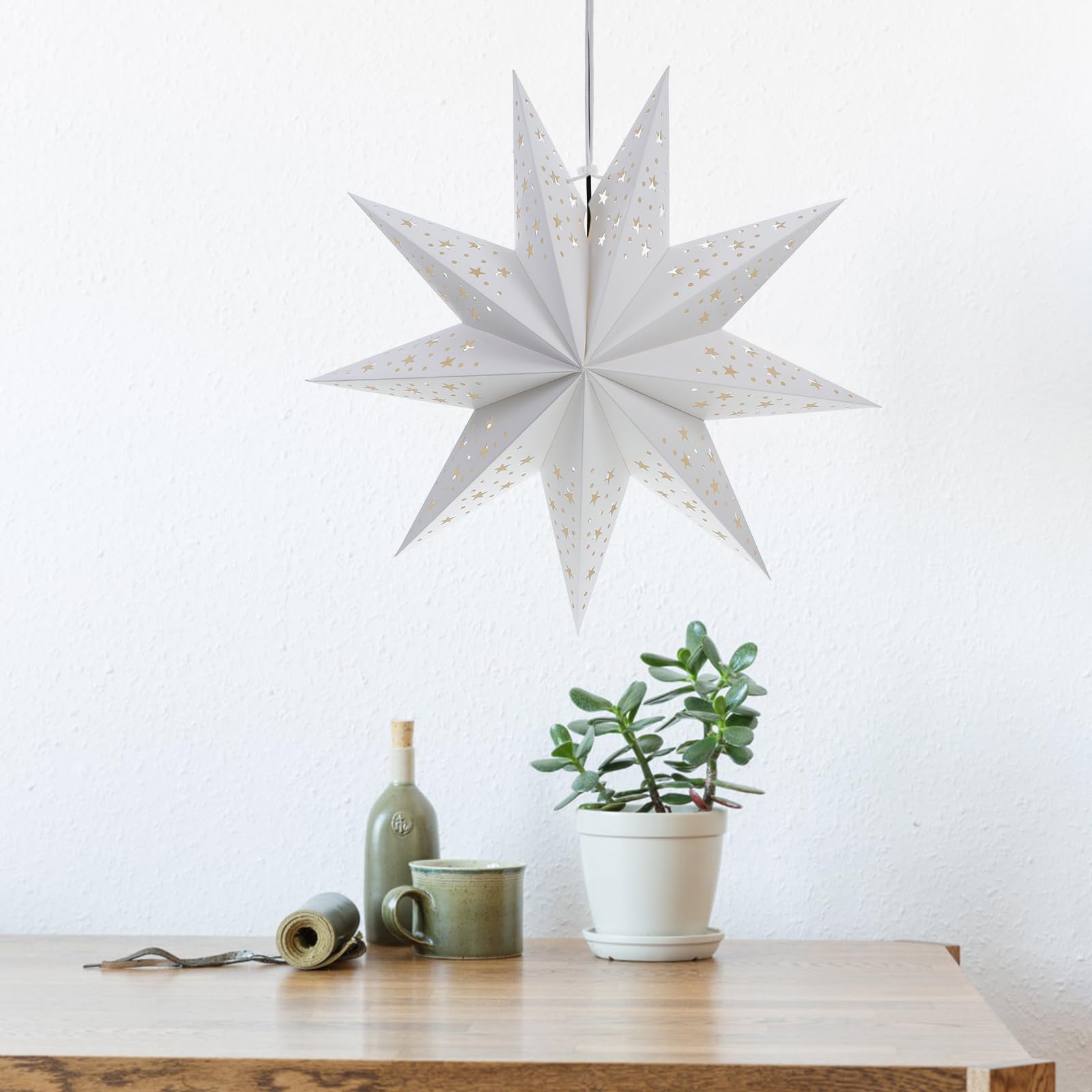 BESPORTBLE Stern Lampenschirme - 2er Set Papierlaternen Für Deko