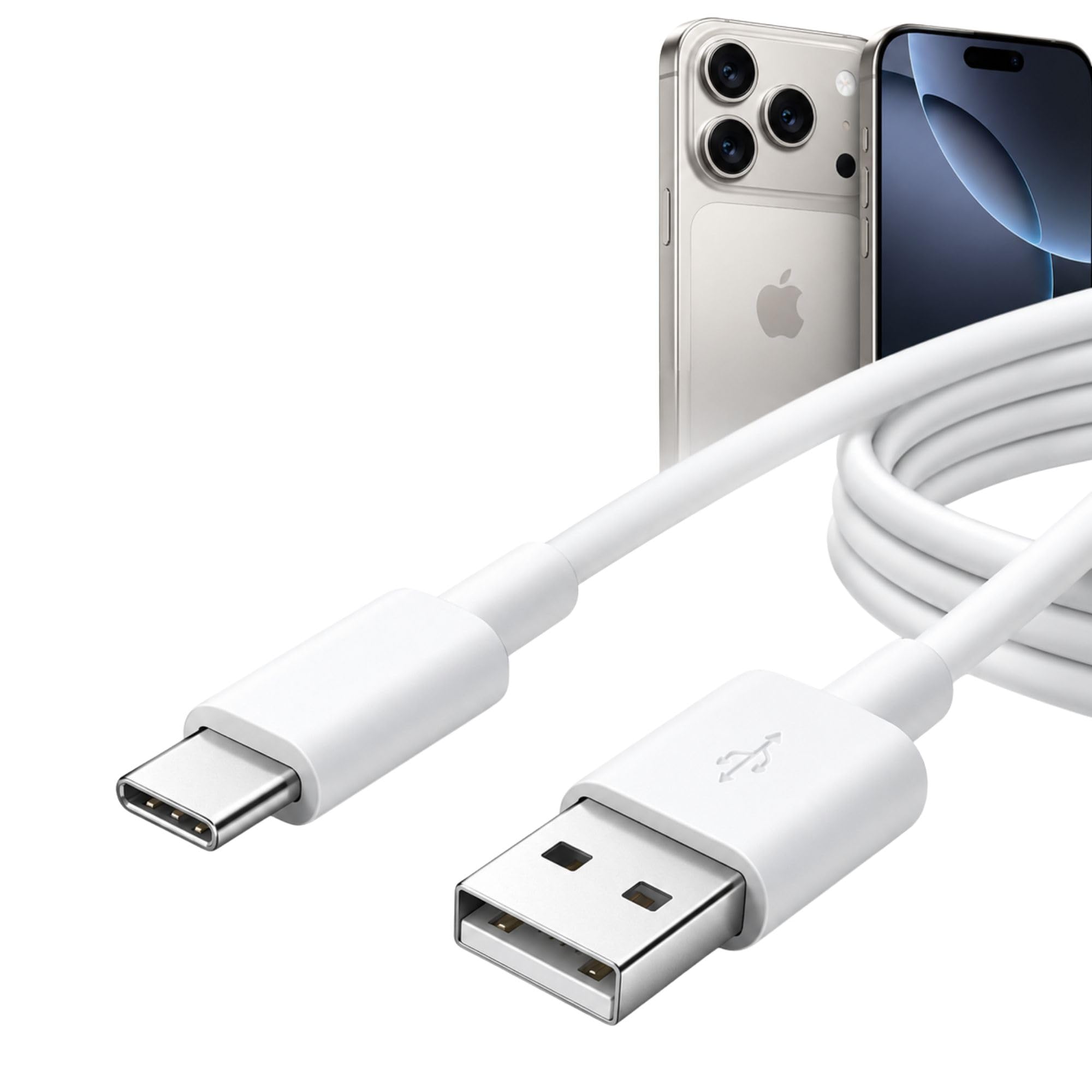 premiumcord usb a to usb c fast charging data cable compatible for redmi 14c 5g, 1m (100 cm) high speed charging, data sync cable & carplay cable