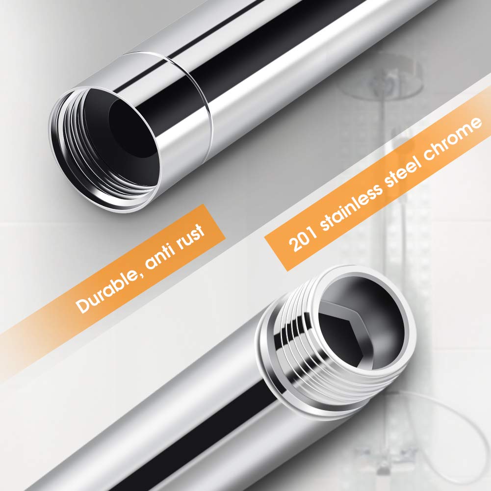 Prolunga Per Braccio Doccia In Acciaio Inox 8 Pollici | Filettatura G1/2 Per Regolare Altezza - Foto 14