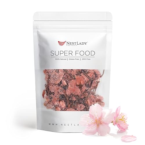 NESTLADY Pickled Sakura Cherry Blossoms, Edible Salted Cherry Blossom for