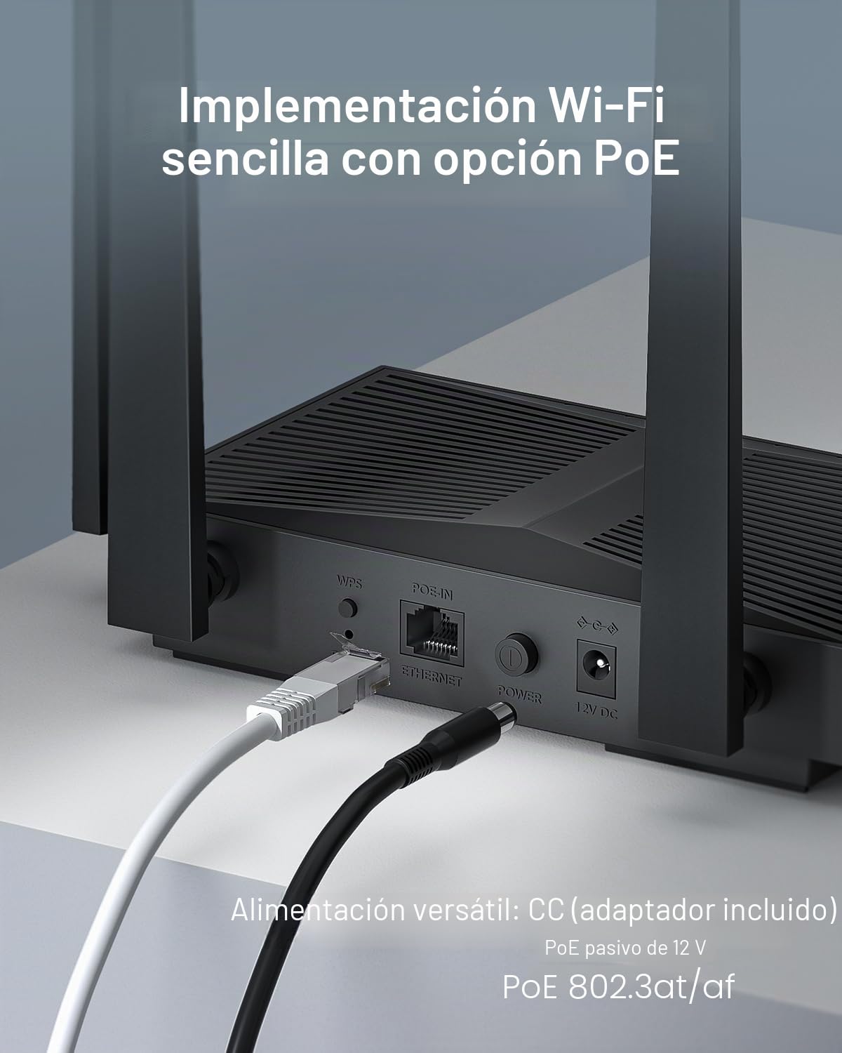 Cudy AP3000D WiFi 6 AX3000 Punto de acceso Gigabit inalámbrico de escritorio, puente Wi-Fi, formación de haz, soporta múltiples SSID, 4 antenas fijas, 802.3at/af o PoE pasivo y alimentación de 12 V CC