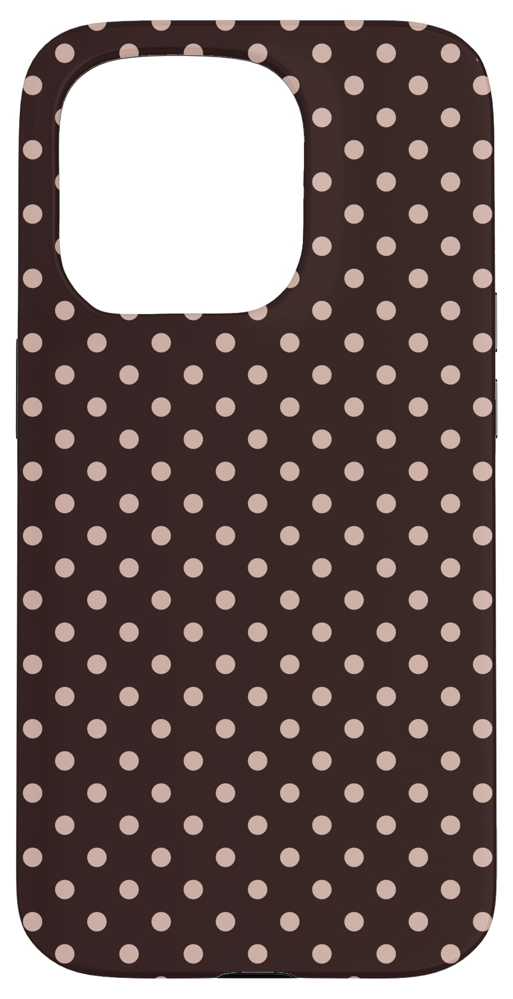 Classic Polka dots Pattern, Brown, Boho Polka Dot Case for iPhone 15 Pro