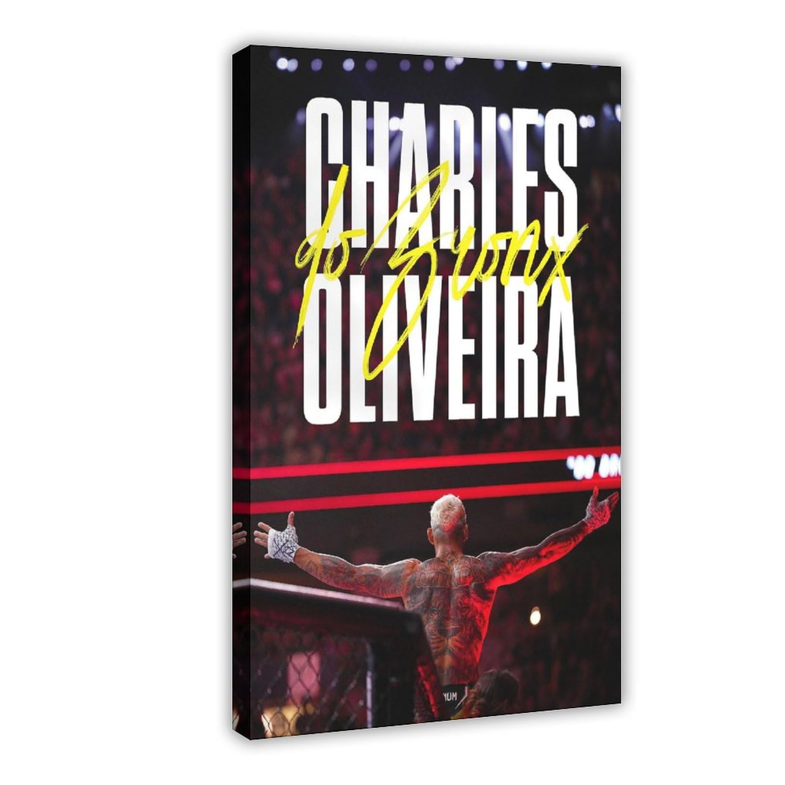 SFQQE Charles Oliveira UFC Poster Canvas Poster Bedroom Decor Landscape Office Room Decor Gift 16x24inch(40x60cm)