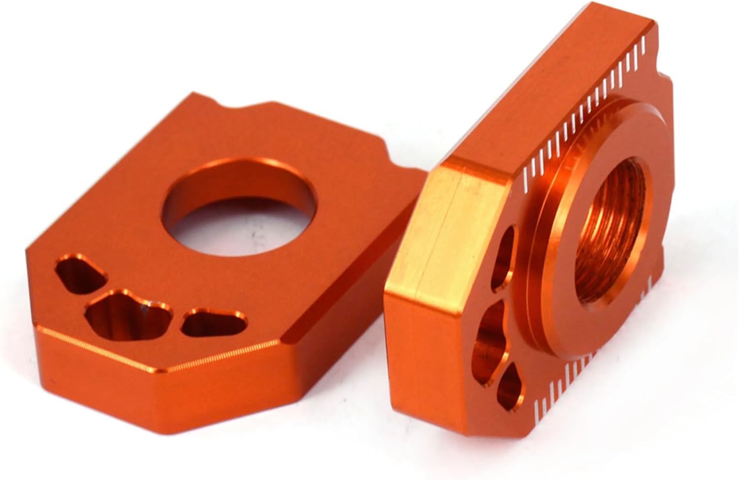 POWERPARTS Factory Axle Blocks & Chain Tensioner Adjusters for KTM SX SXF XC XCF TPI 125 150 250 300 350 450 – OEM Replacement 77710084000