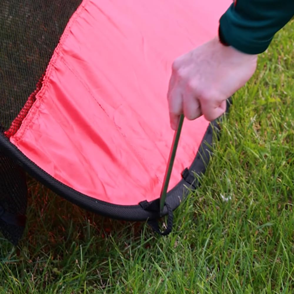 Longridge Pop Up Return Golfnetz, Schwarz/Rot