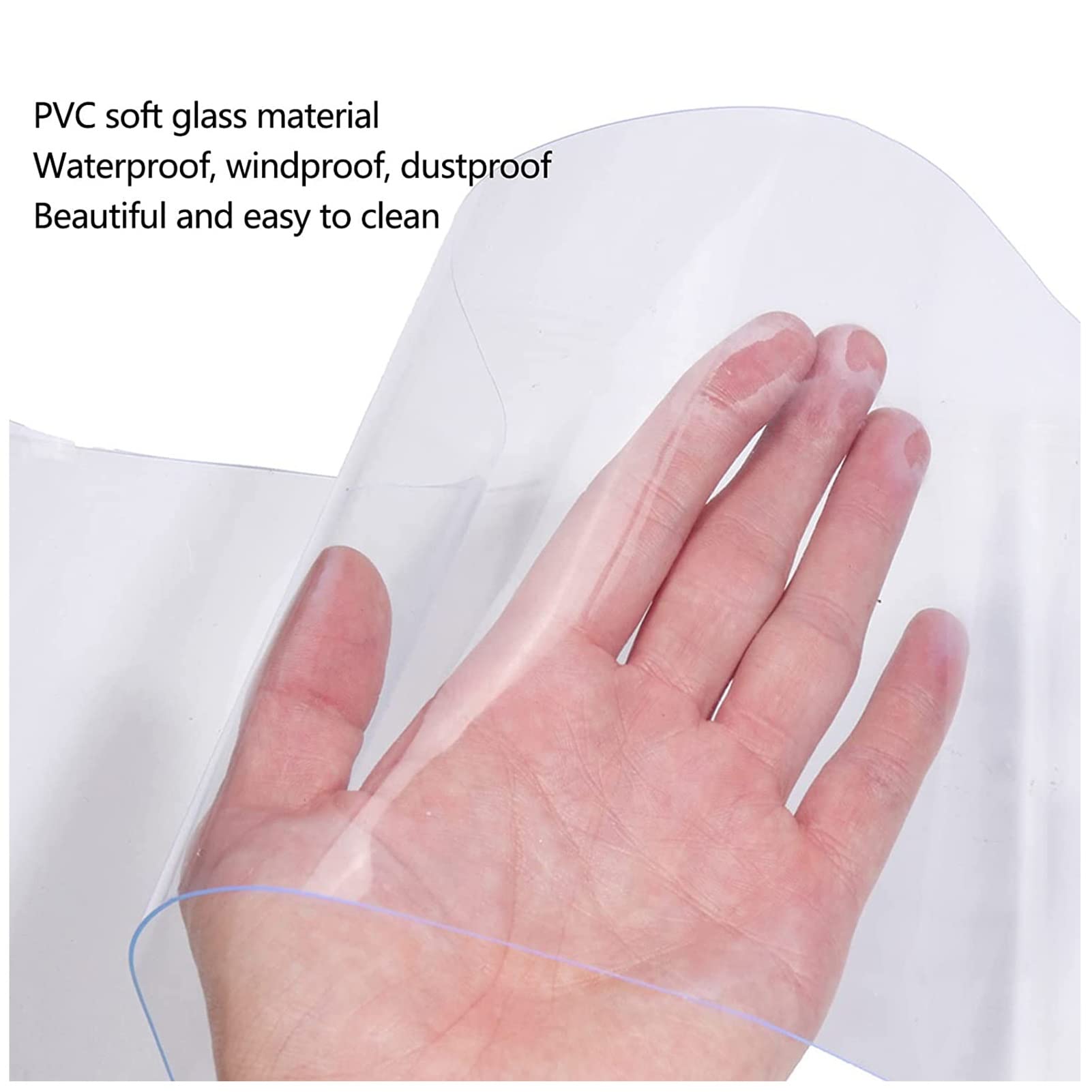 Cortinas de Lamas de PVC Transparente, Claro PVC El Plastico Láminas Industrial for Puertas de Almacén, Cámaras Frigoríficas Sótano Estable Mascota Casa