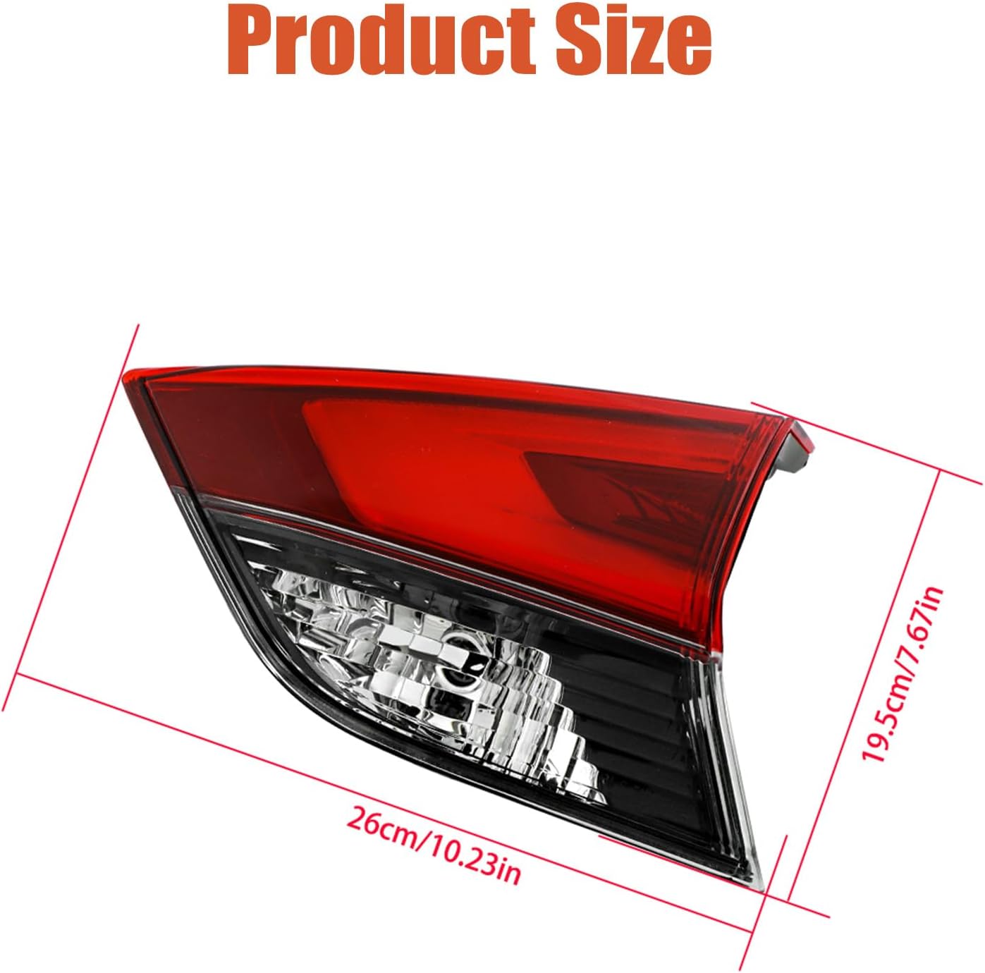 labwork Right Inner Rear Tail Light Replacement for Nissan Rogue 2017-2019 Rear Tail Lamp Assembly 265506FL5D NI2803115