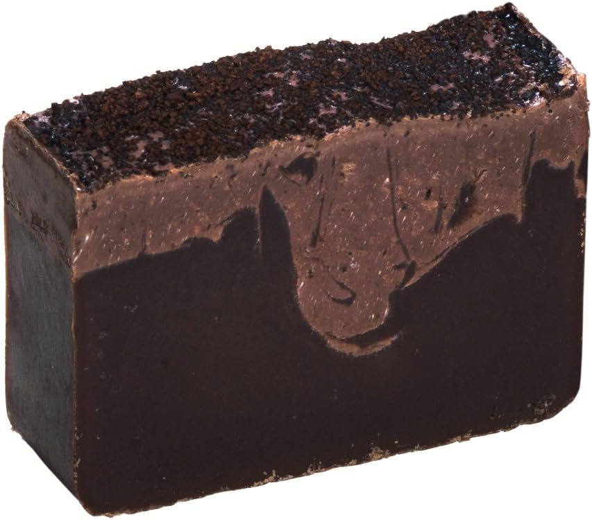Coffee Bar of Soap with Vanilla Cream (Café Au Lait) (4 Oz Bar)- Handmade, Organic Columbian Coffee Soap Bar with Essential Oil. Natural Moisturizing Shower Body Soap Is Excellent for Hair and Skin. With Shea Butter, Coconut Oil and Natural Glycerin