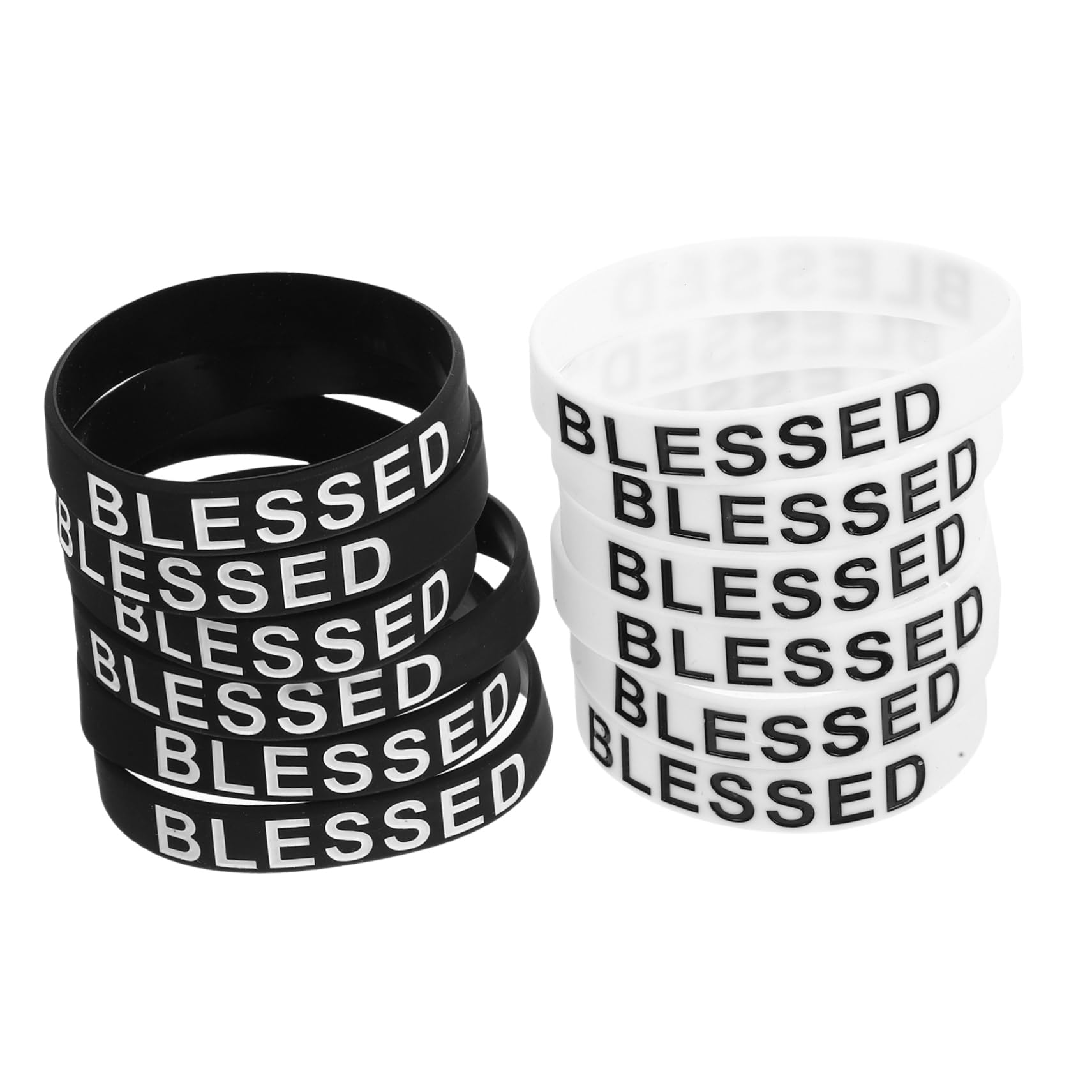 TEHAUX Motivational Wrist Bands Holy Silicone Wrist Strap Rubber Bracelets for Men Women Fitness Accessory