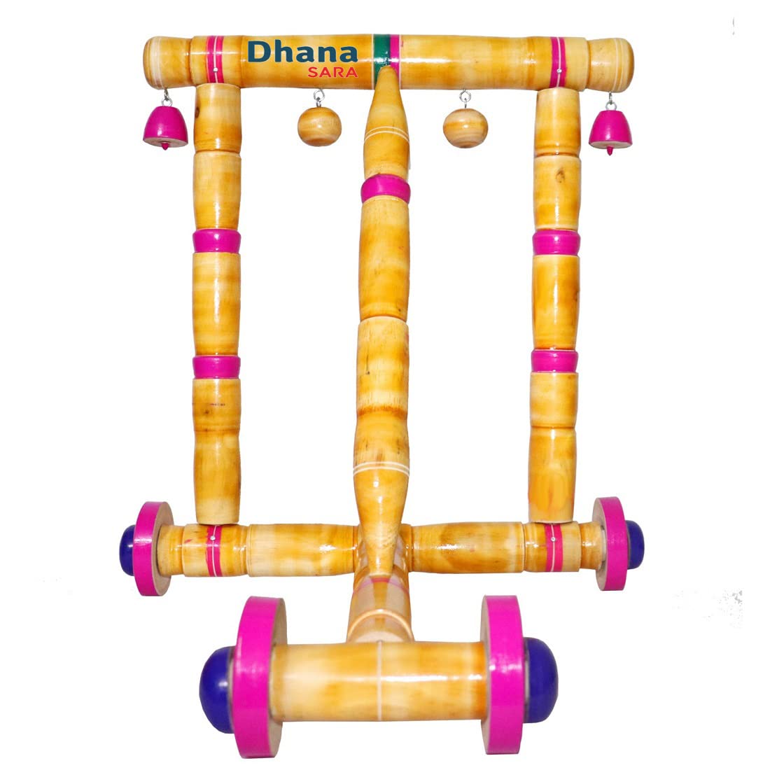 DHANASARA Baby Wooden Walker- Traditional Wooden Walker for Babies- First Step Activity for Kids Perfect Age for 6 Months & Above 3