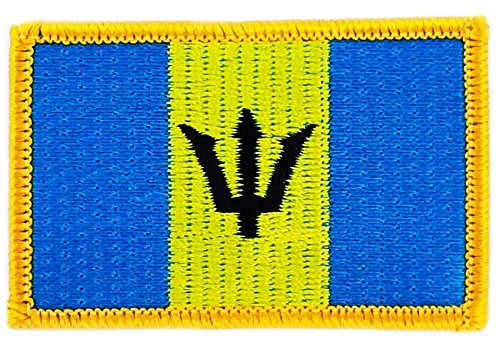 Patch Barbados Flag embroidered Iron-On Patch Badge Backpack