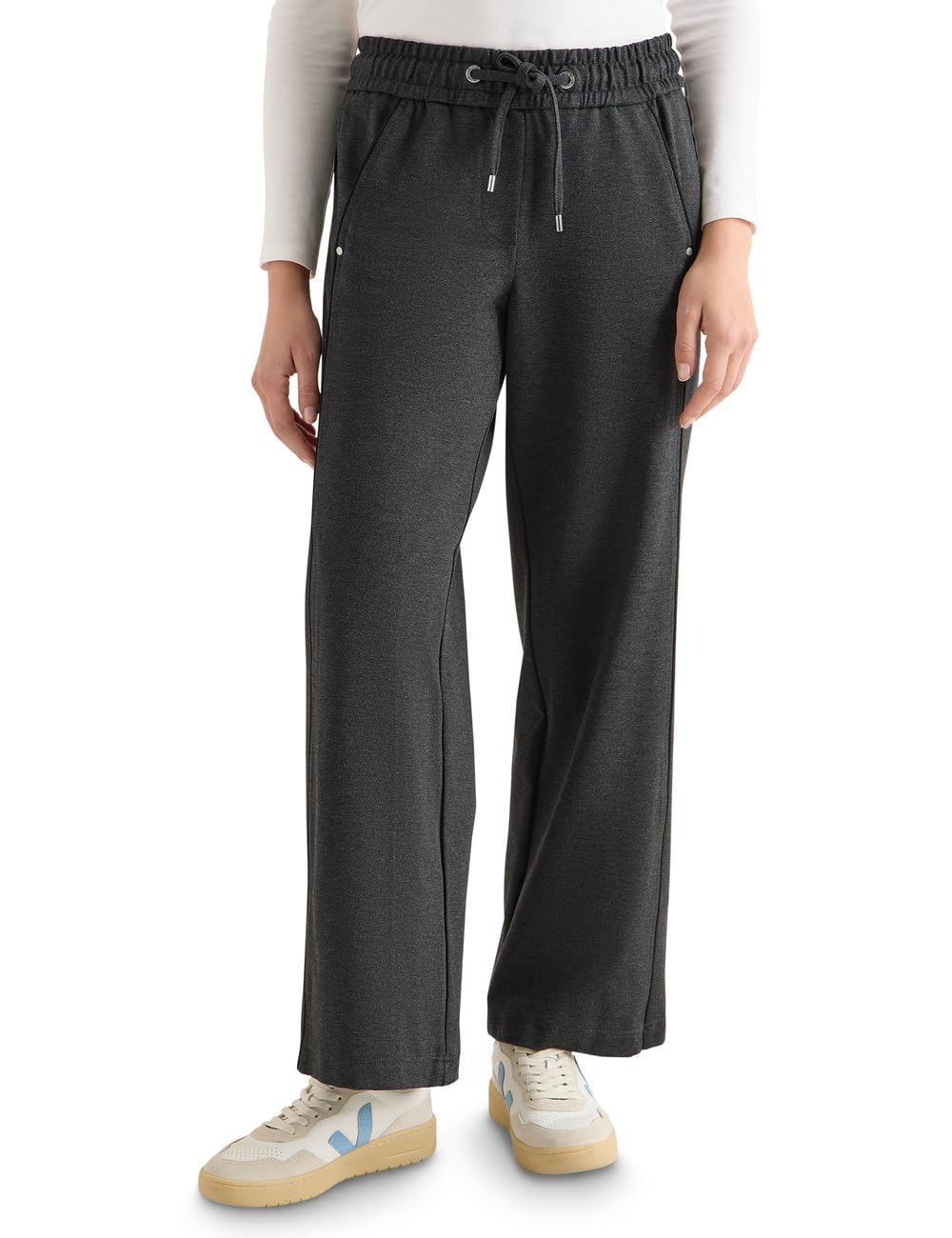 Cecil Damen Wide Leg Hose mit Tape