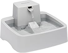 PetSafe Oasys 1 Gallon 128 Ounce Medium Pet Fountain - Cat or Medium Breed Dog Water Fountain - Dishwasher Safe Filtered Water Dispenser with Flow Control - Filters Included - Easy to Clean