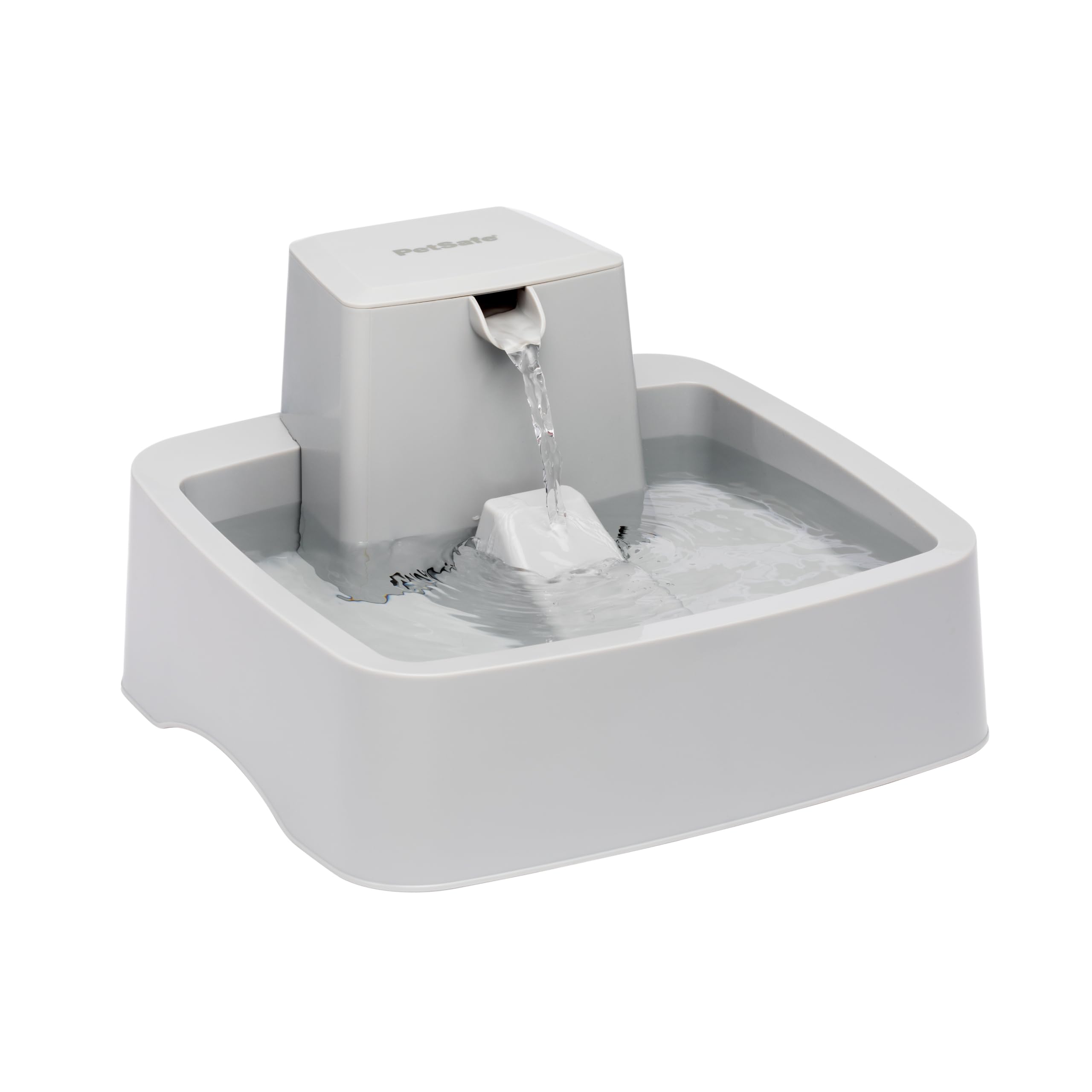 PetSafe Oasys 1 Gallon (128 Ounce) Medium Pet Fountain - Cat or Medium Breed Dog Water Fountain - Dishwasher Safe Filtered Water Dispenser with Flow Control - Filters Included - Easy to Clean