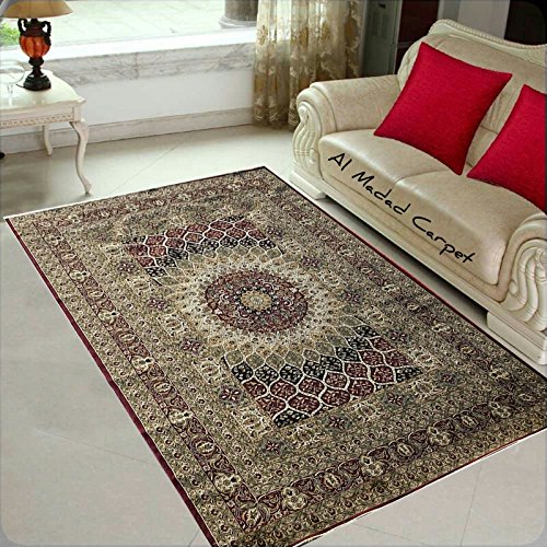 Traditional Kashmiri Silk Carpet for Your Living Room Hall with