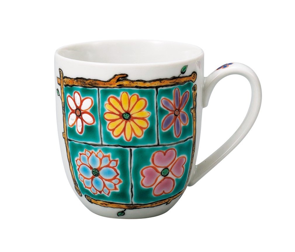 Amazon.com: マルサン宮本 Marusan Miyamoto AP3-0815 Kutani Ware Mug