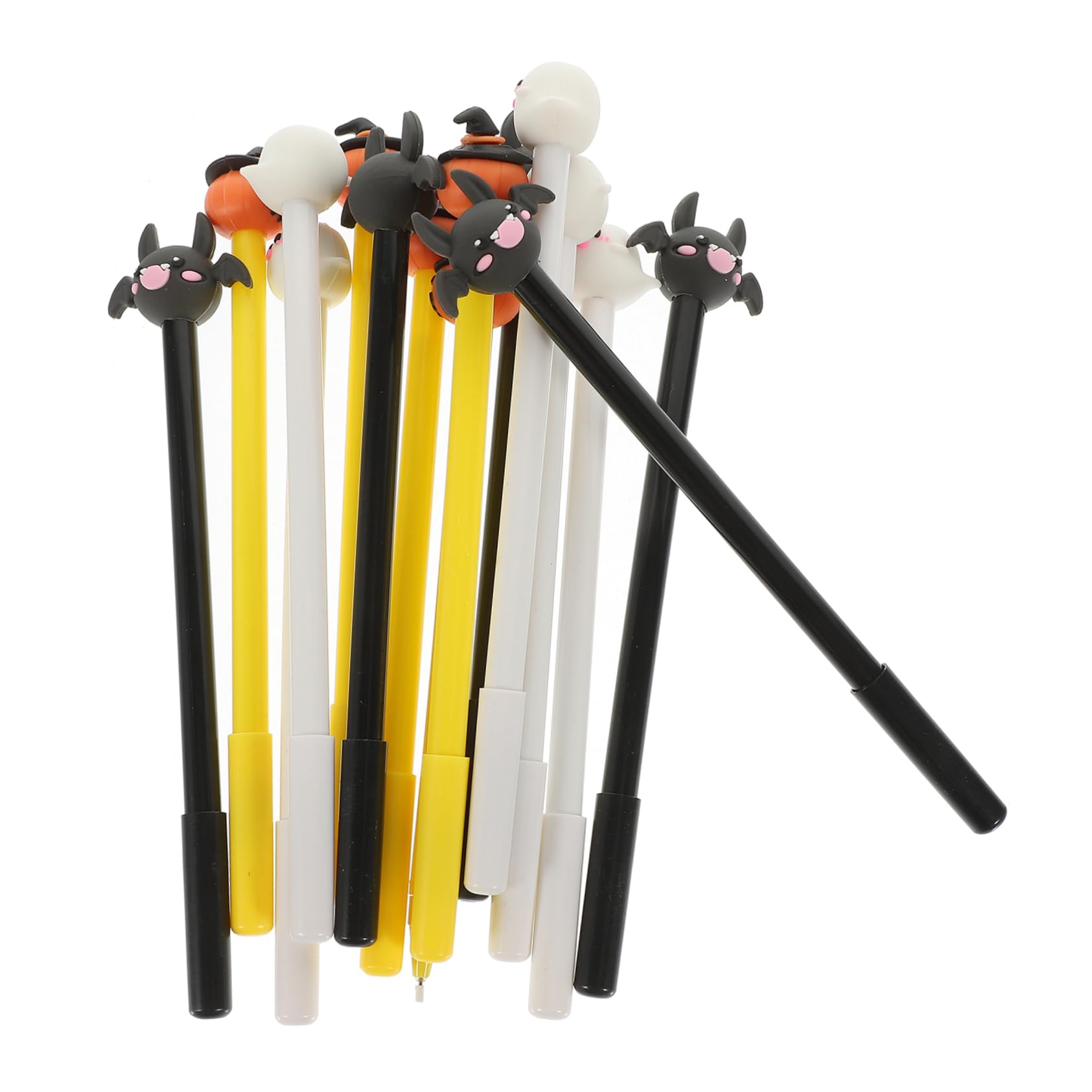 Operitacx 75pièces Stylos à Gel Halloween De Stylos Décoratifs Forme De Citrouille Chauve-souris Et Fantôme Fournitures Scolaires Et Récompenses Festives