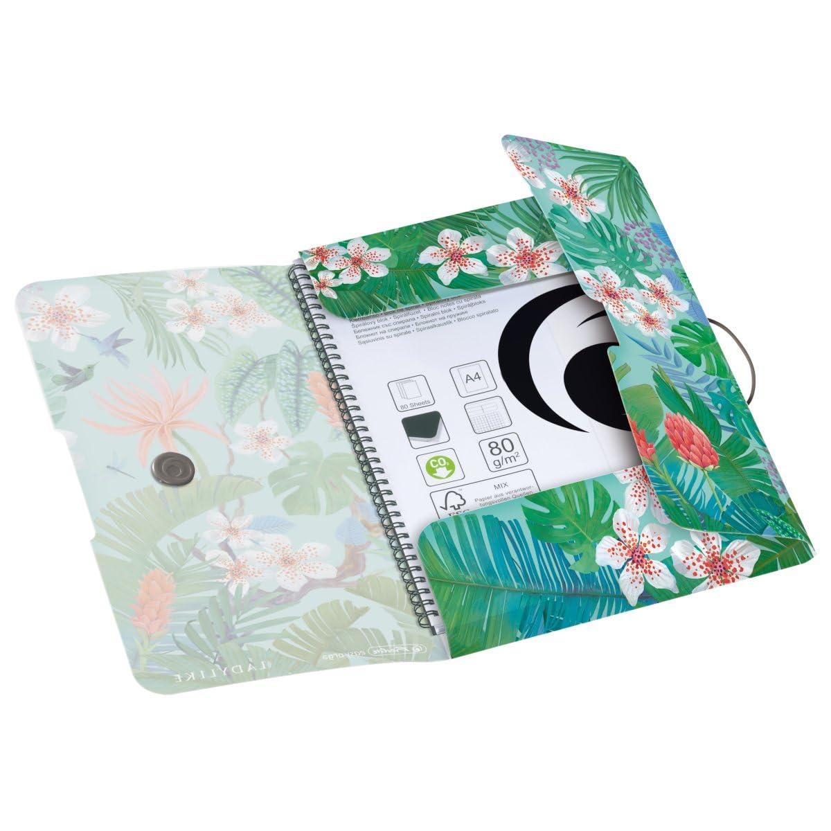 herlitz 1 x A4 Polypropylene Folder with Ladylike Jungle Design