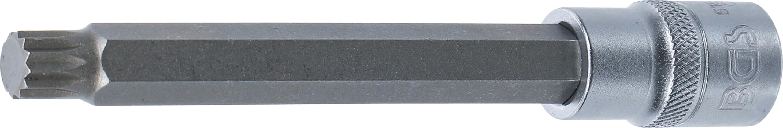 Bgs Multicoloured 5184-M12 | Bit Socket | Length 140 Mm | 12.5 Mm (1/2") Drive | Spline (For Xzn) | M12