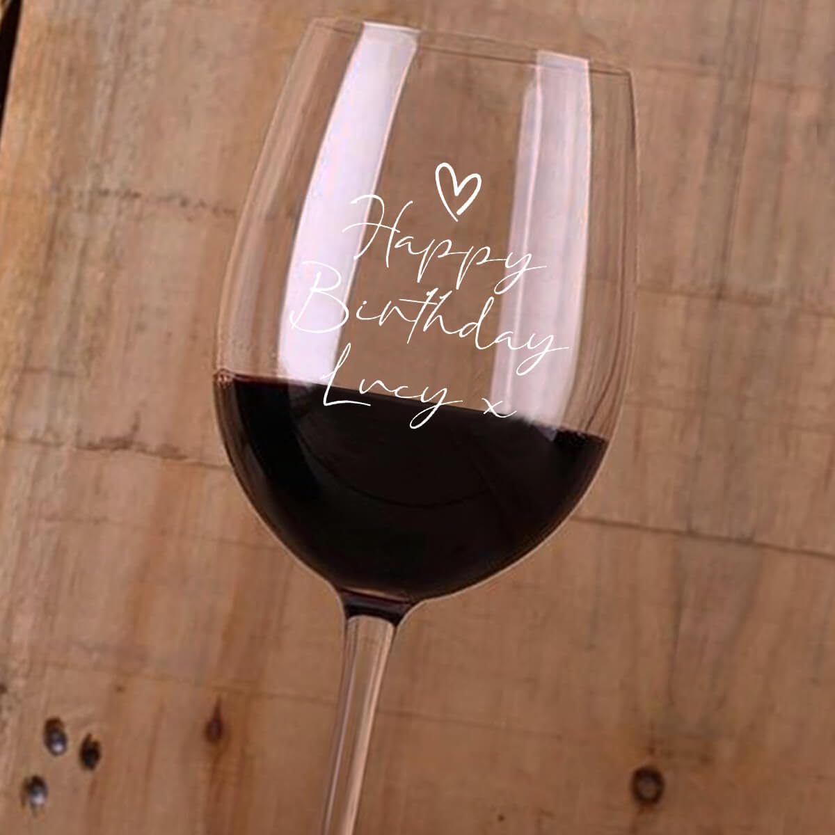 BGExpress Engraved Personalised Wine Glass Gifts for Her for Him (Happy Birthday) Birthday Gifts for Him Her Husband Wife