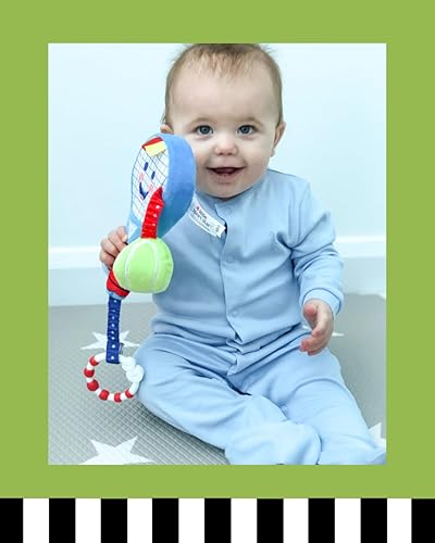 Miniatura 8 de Raqueta de tenis para bebés  Raqueta de tenis sensorial de felpa suave para bebés