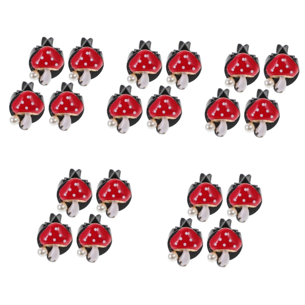 5 Set Clip Diffusore Aroma Per Auto Fungo Per Decorazione Interni Auto Accessorio Per Bocchette Aria Per Regali 4 Pezzi*5