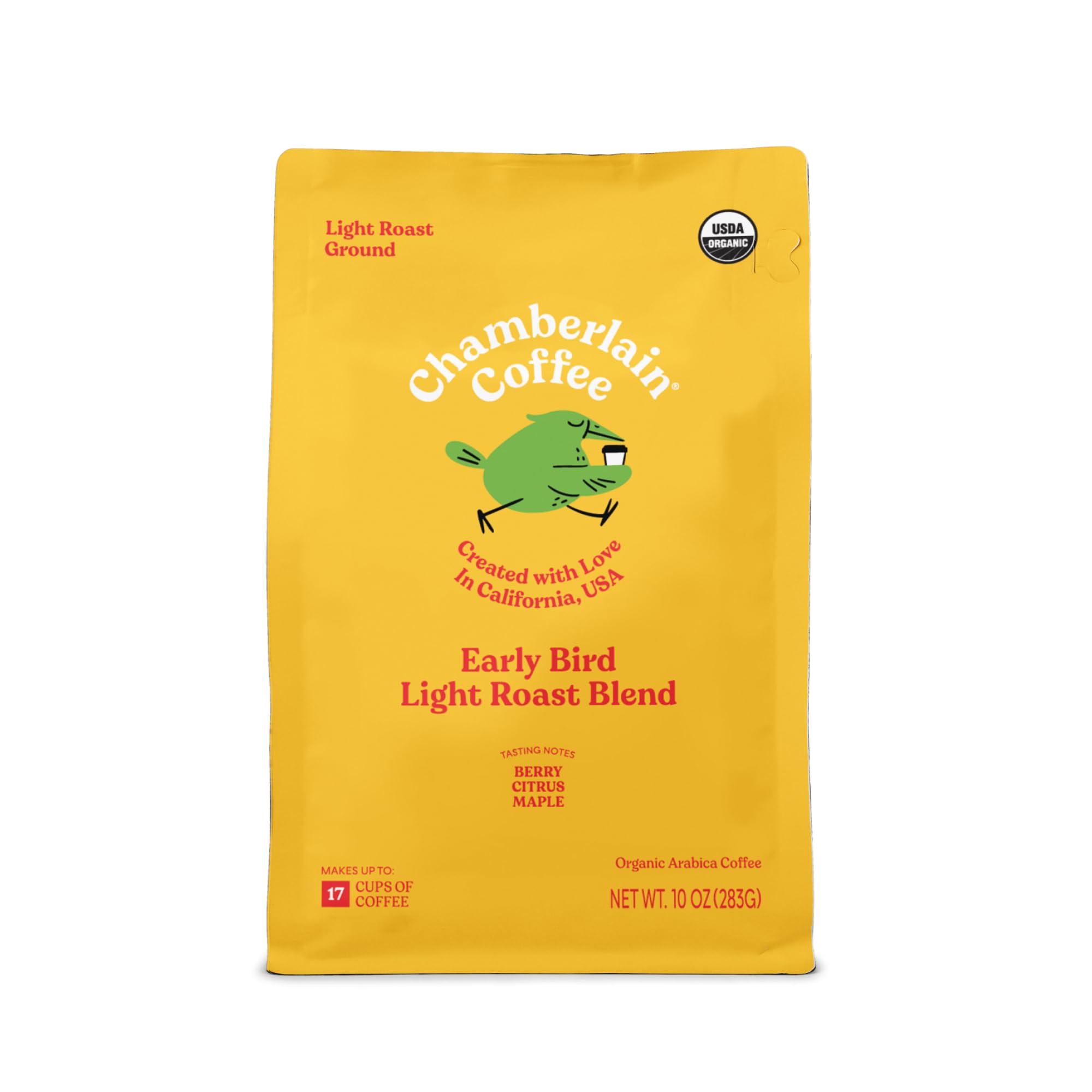 Chamberlain Coffee Ground Coffee Beans - Specialty Ground Coffee Freshly Roasted In California - 12 oz