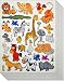 Jazzstick 200 Small Glitter Lion Elephant Giraffe Rhino Wild Animal Scrapbook Stickers for Kids 10 sheets 09A15
