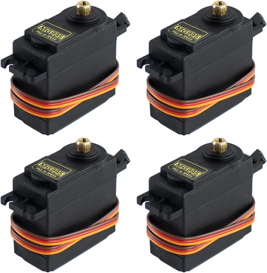 Hosyond 4Pack MG995 Servo Motors Digital RC Servo Metal Gears High