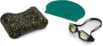 Actifoam 3-Piece Adult Swimming Set Pullbuoy+Pool Bonnet+Swimming Glasses