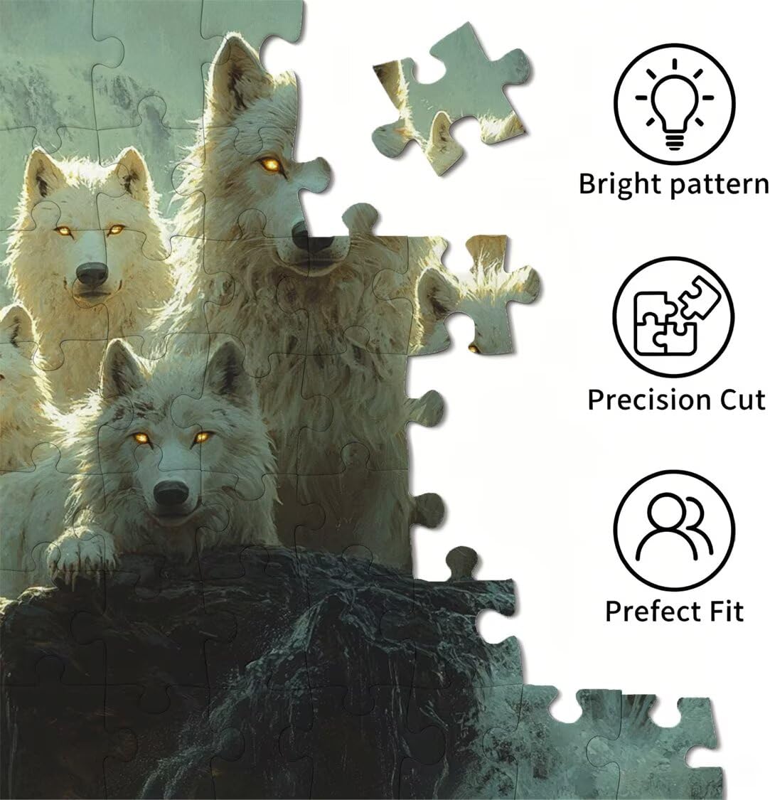 5000 sztuk puzzli dla dorosłych, gry rodzinne, wodospad wilk, n-369