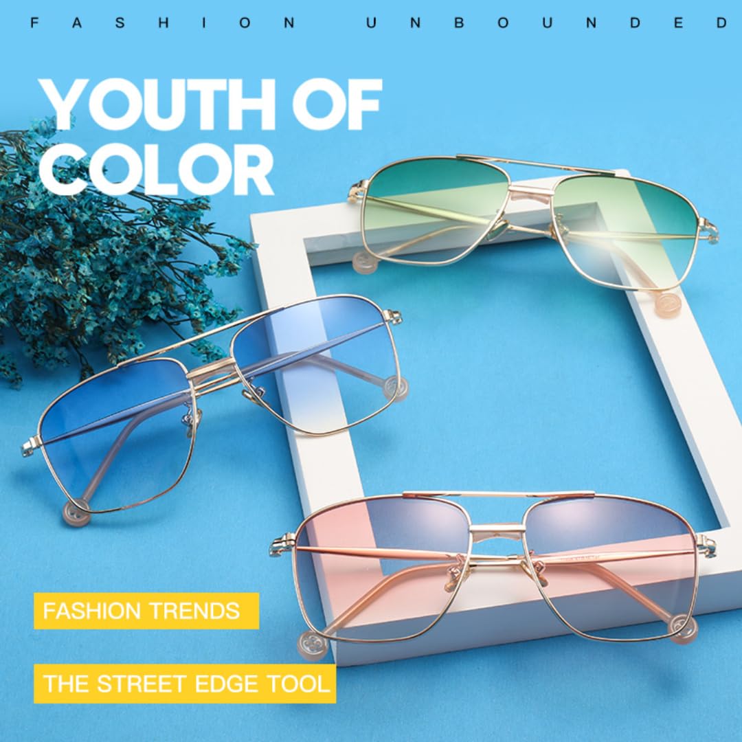 Gafas de sol transfronterizas, gafas de color, fotografía callejera, compras para mujeres