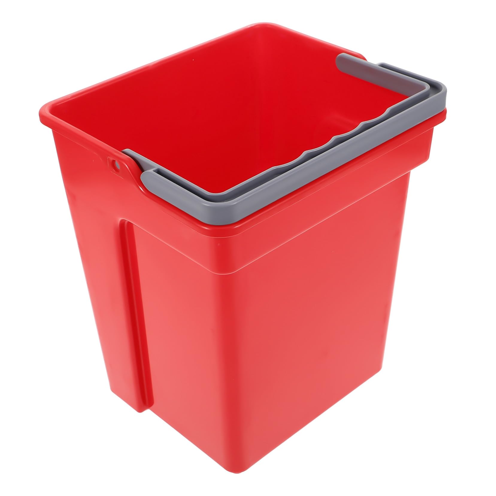GALPADA Secchio Multiuso 4l in Plastica Robusta con Manico Portatile, Design Quadrato per Pulizie Domestiche, Ufficio e Scuola, Contenitore per Raccolta e Lavaggio Facile da Trasportare