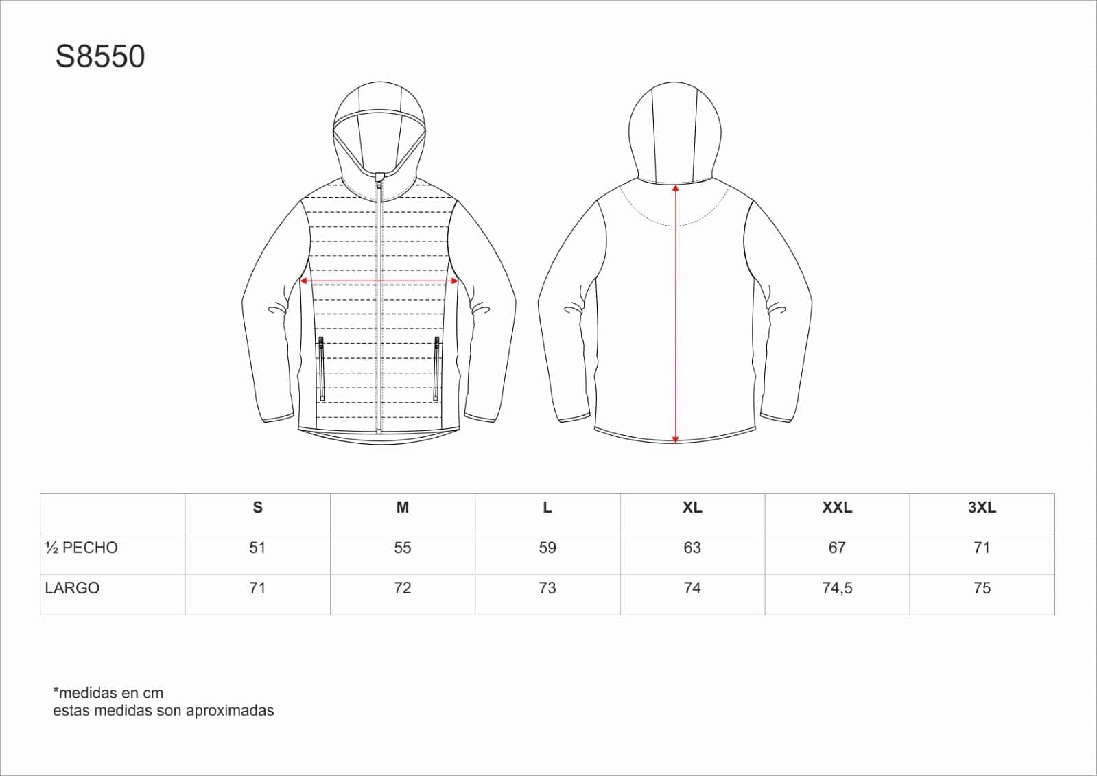 Work Team Chaqueta Caza y Pesca combinada con 2 Bolsos Laterales, con Capucha. Hombre