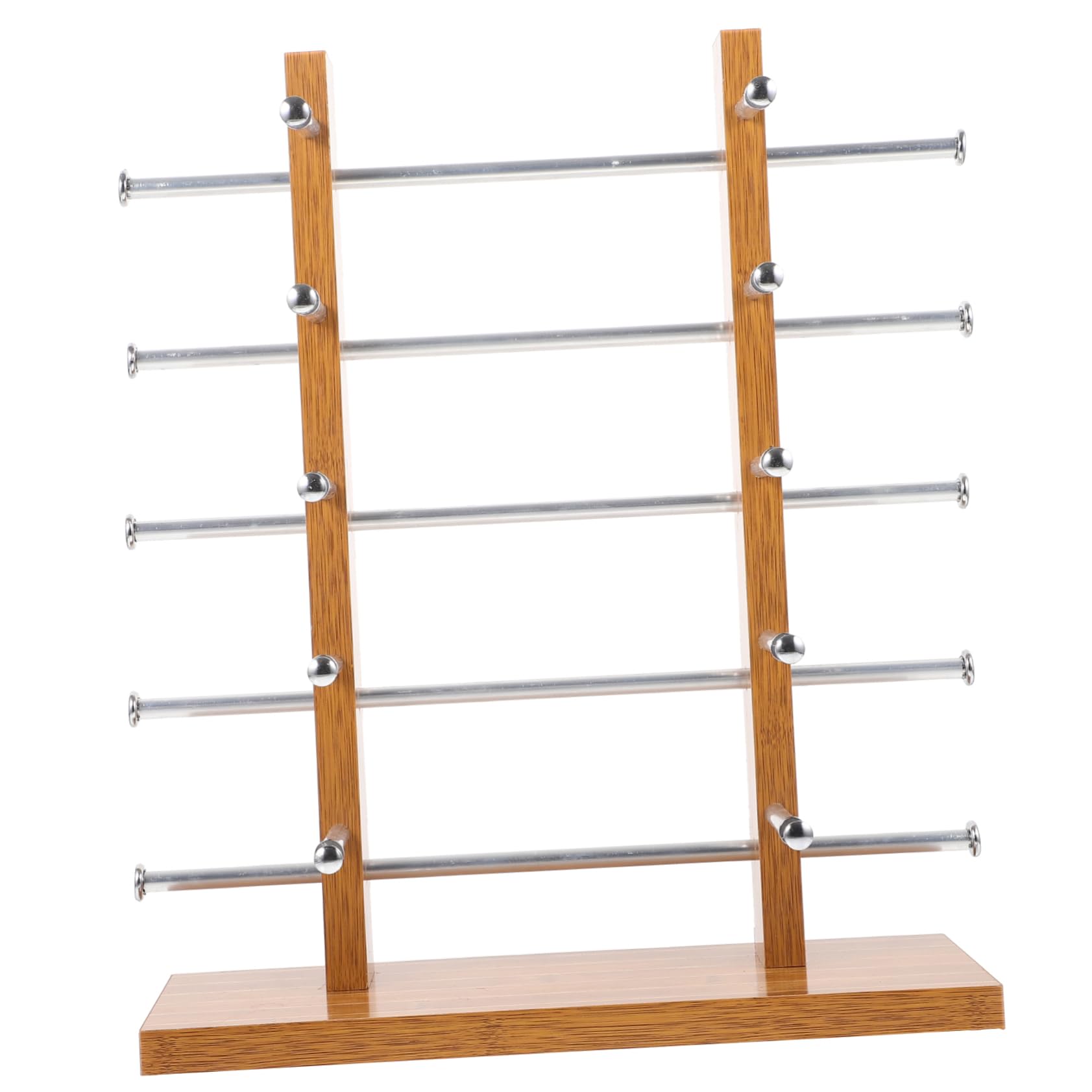 Zerodeko Expositor 10 Versátil Adecuado Soporte Simple de Pares Estructura de Madera Diseño Elegante Verano Almacenamiento Fácil de Mover y Gafas y Decoracion