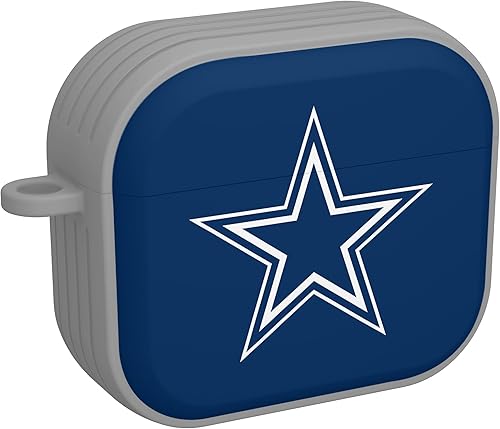 Miniatura 4 de GAME TIME Dallas Cowboys - Funda de silicona HDX compatible con Apple AirPods Gen 3 (gris clásico)