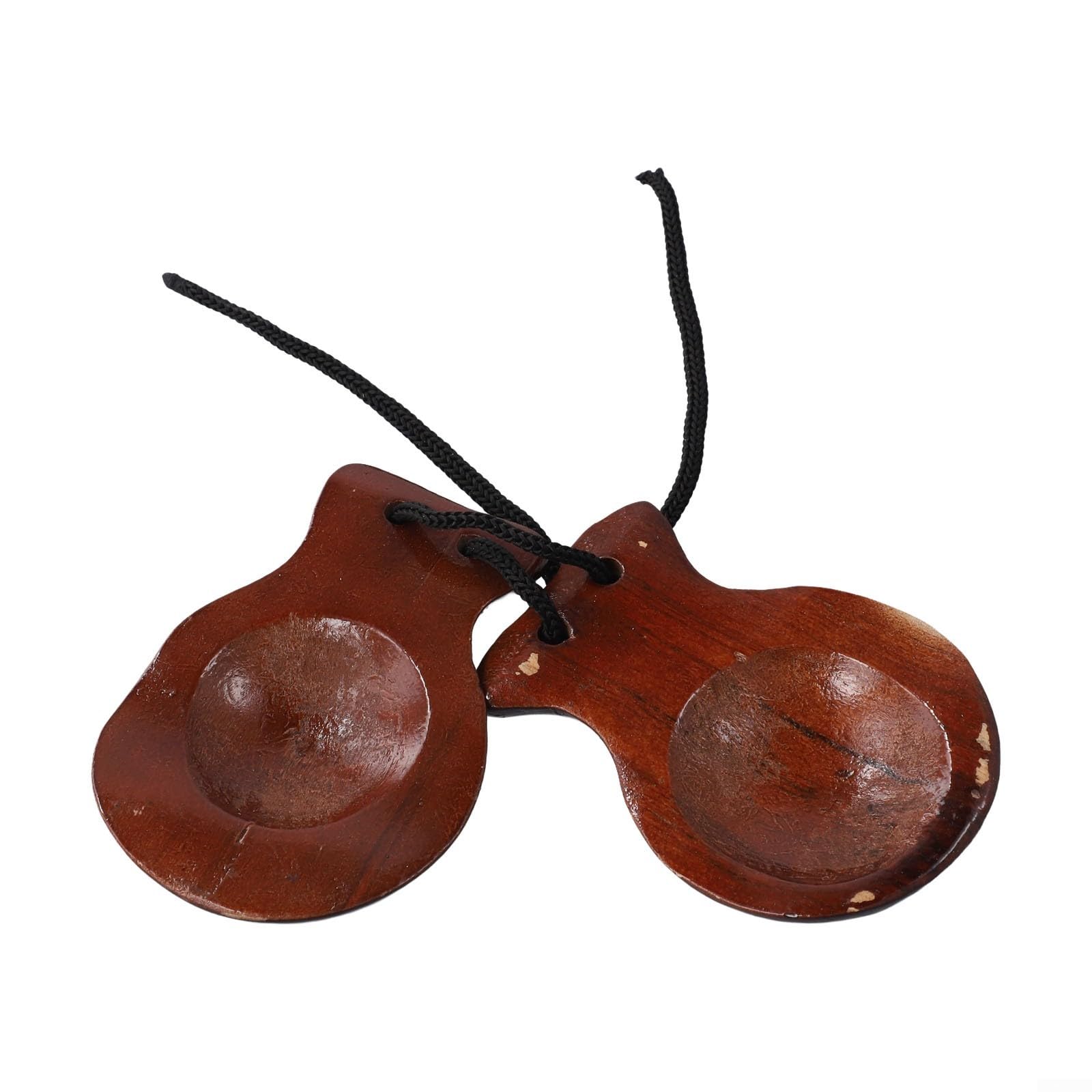 Castañuelas De Madera Tradicionales – Instrumento De Percusión Para Niños, De 5.5 Cm, Ligeras Y Resistentes