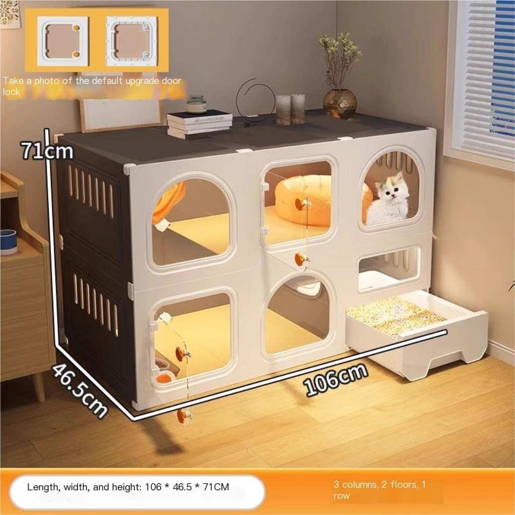 猫 ケージ 2段 木製 おしゃれ 小さめ 3階建て キャットヴィラ