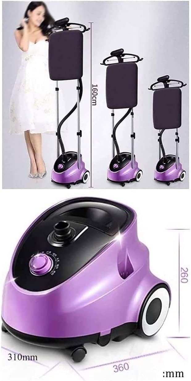 Garment Steamer, Heavy Duty Powerful Fabric Steamer with with Ironing Board, 6 Steam Levels, Perfect Continuous Steam