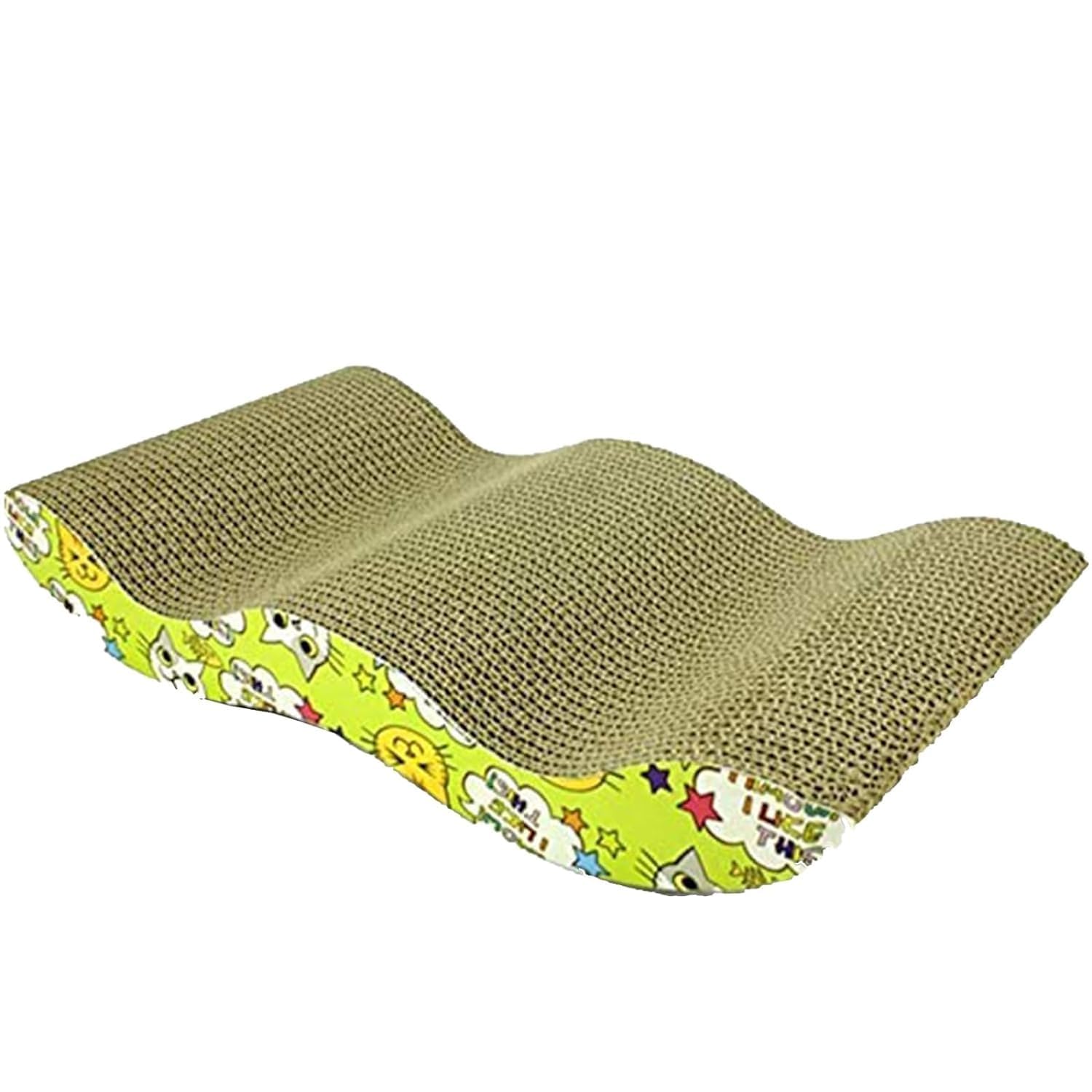 Emily Pets Scratcher Toy for Cats Meow Board with a Curved Wave Design Satisfy Your kittys Natural Scratching Instinct Made of Environmental Friendly Material (Pattern 6) (B08PCWSCGF) Amazon Price History, Amazon Price Tracker