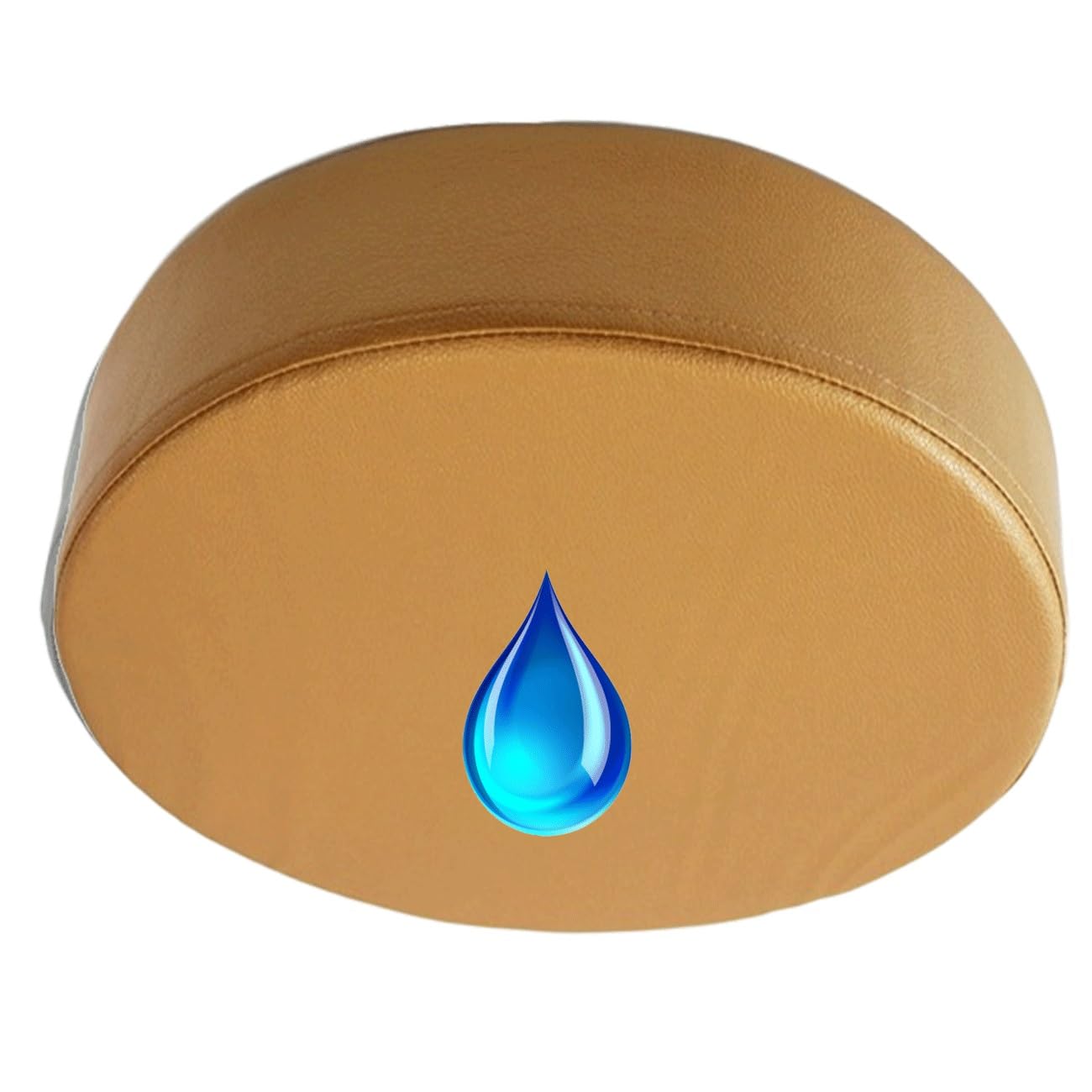 SDNAM Patio Waterproof Chair Seat Pad Comfortable Memory Foam Pad Round Outdoor Slip Chair Seat Cushion Thickened Leather Replacement Pad for Patio Furniture Home Garden(G2,1pc 45X45X5cm)
