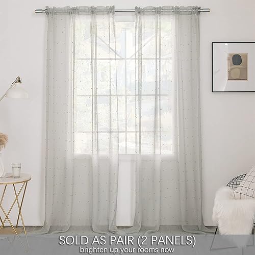 Miniatura 8 de Cortinas traslúcidas negras, decoración perla, elegantes cortinas semitraslúcidas para ventana de sala de estar, dormitorio, bolsillo para barra,
