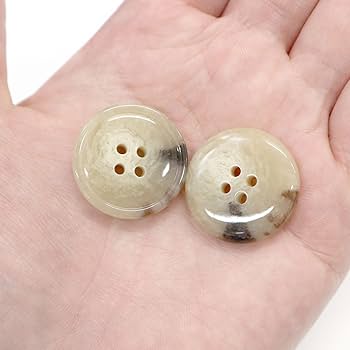 Amazon | 水牛調ボタン【ベージュ&ブラウン】スーツ コート ジャケット