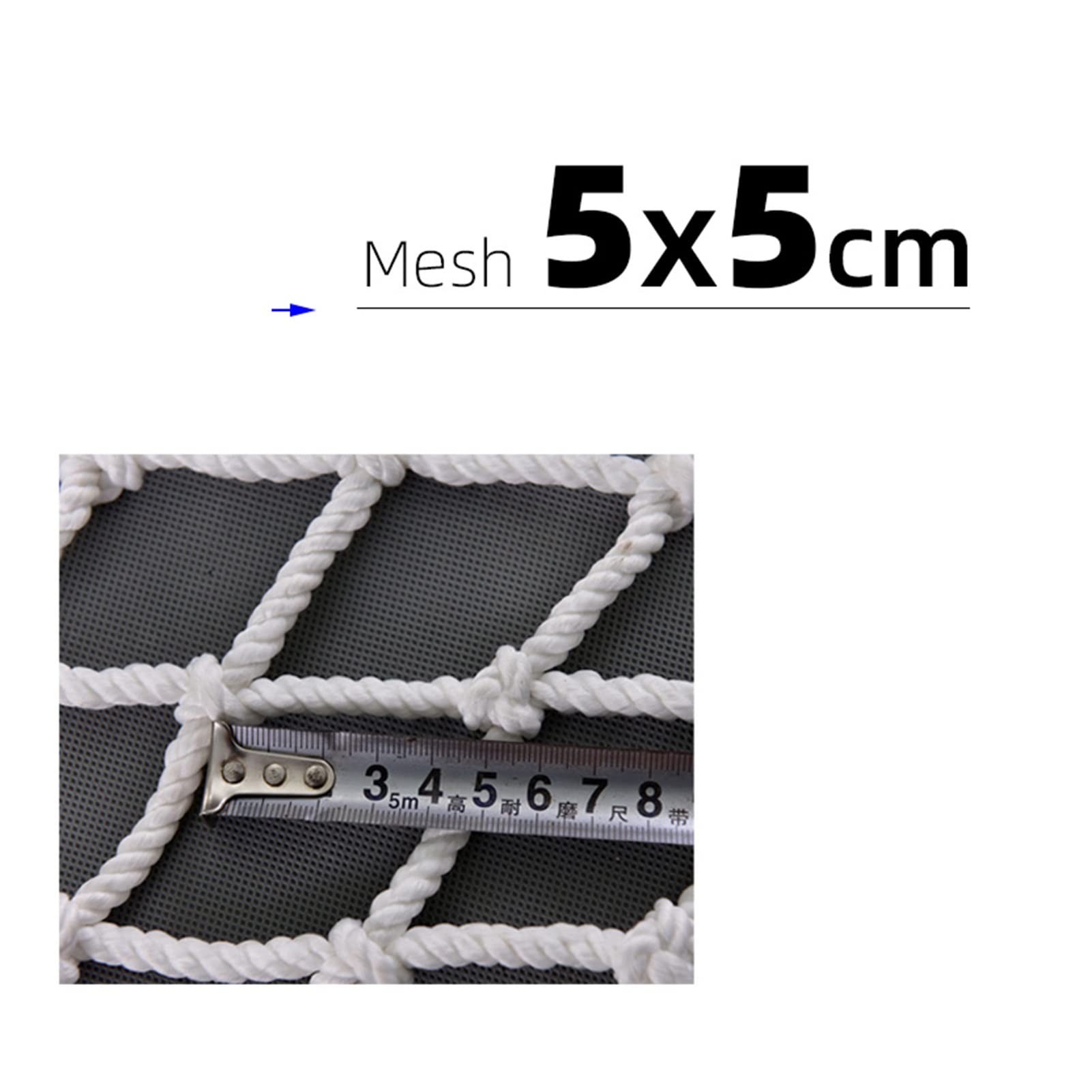 Cuadrícula De 5cm Red De Seguridad De Nailon Red De Prevención De Caída De Escaleras Redes para Golpear Golf para Balcón Proteccion Valla Niños Red Anti Caída, Personalizable