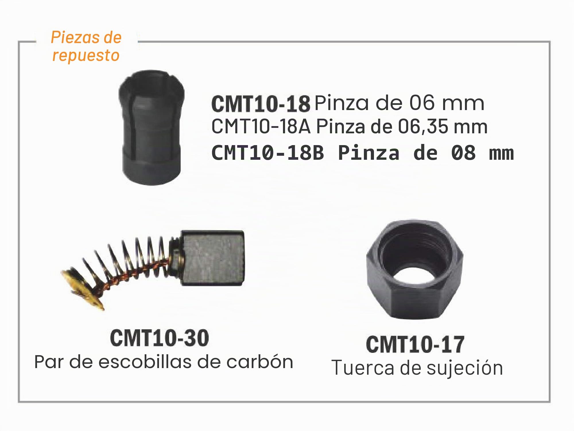 CMT CMT10 Electrofresadora profesional 550W