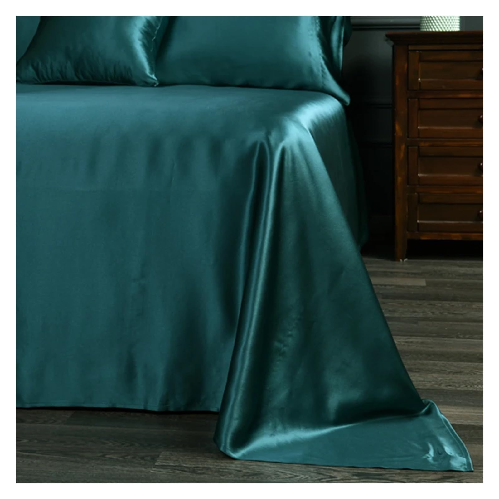 Tela de seda morera, 25 mm ancho, 280 cm, 100% lisa, teñida, gran peso, ideal for hacer tú mismo, for ropa cama, bufandas y vestidos para costura y confección(3-Dark Blue,1.5 meters)