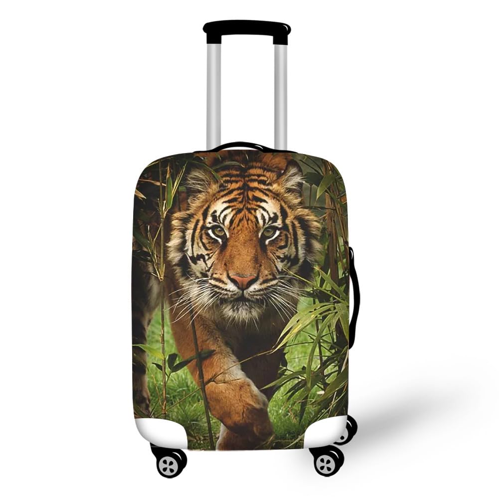 Travel Luggage Cover Spandex Suitcase Protector Washable Baggage Covers for 18-32 Inch Trunk Animal Print M (for 22-26 inch suticase)