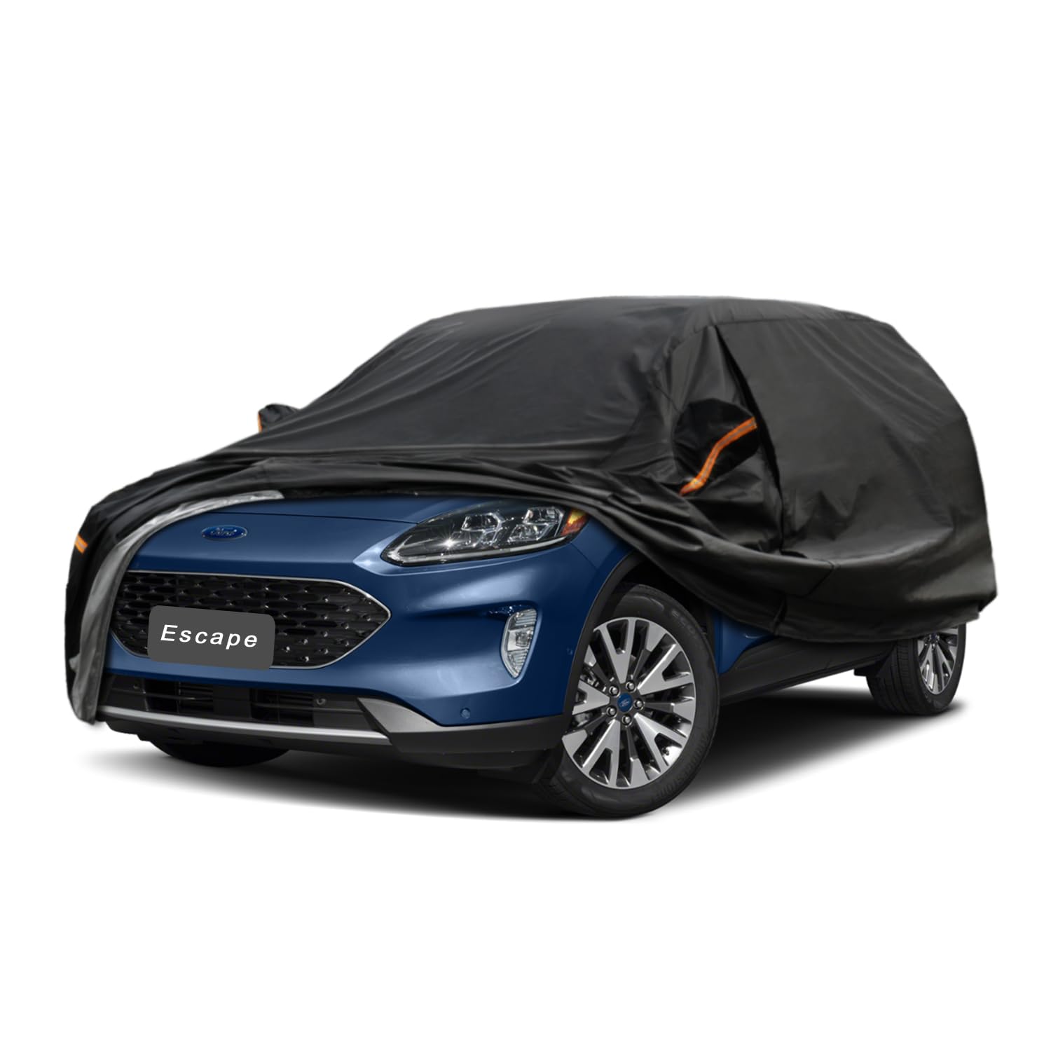 GUNHYI 7 Layers SUV Car Cover Custom Fit Ford Escape (2008-2025) | All-Weather Waterproof Heavy-Duty Fabric, scratch-proof cotton lining, outdoor sun/rain/snow/wind/dust protection.