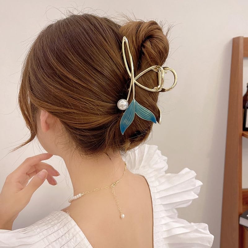 Fermaglio for capelli con perla a coda di pesce - Elegante accessorio for for donne e ragazze(20pcs)